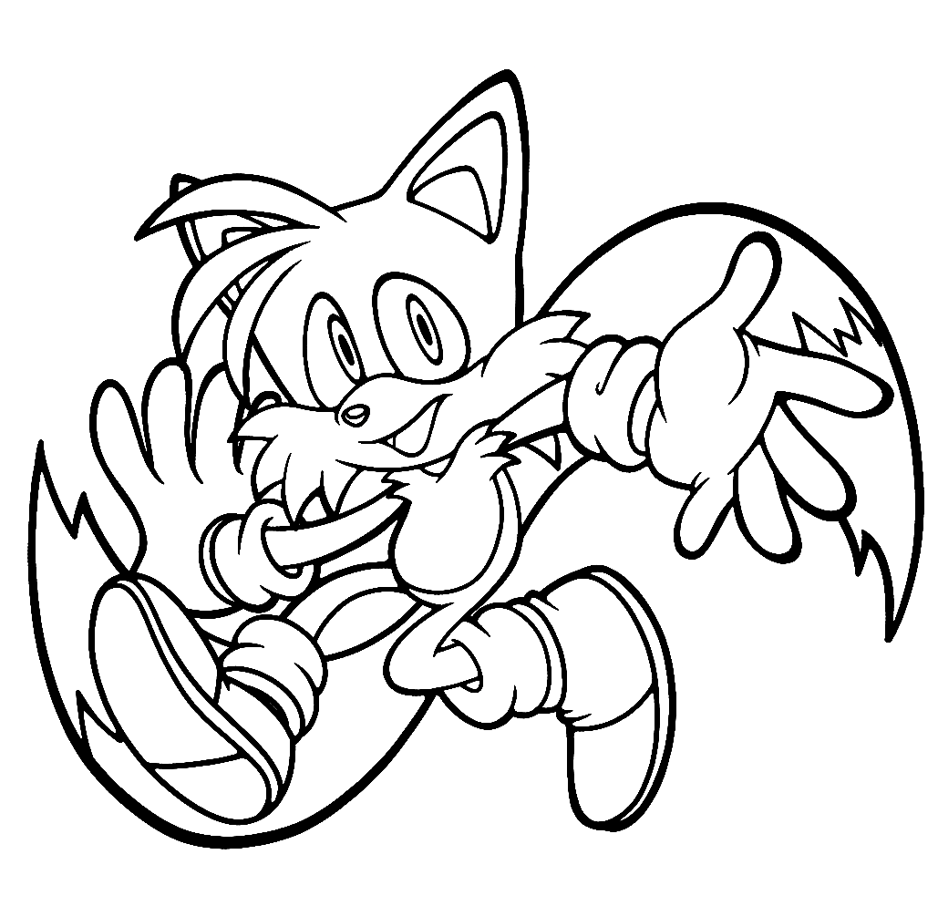 tails para colorear