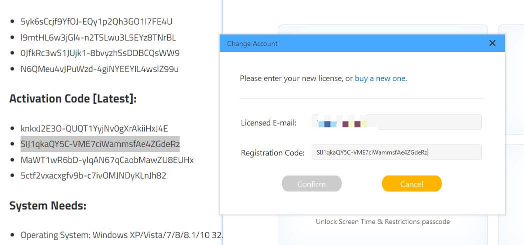 imyfone registration code free