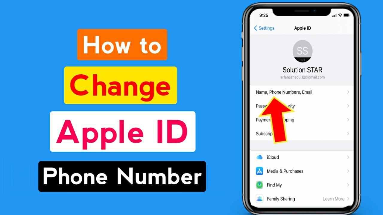 change phone number in apple id