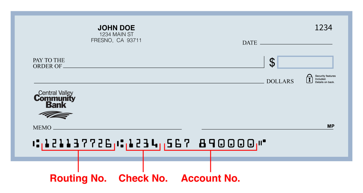 td check account number