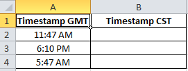 cst to gmt converter