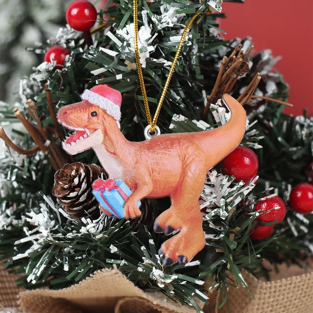 dinosaur christmas tree ornaments