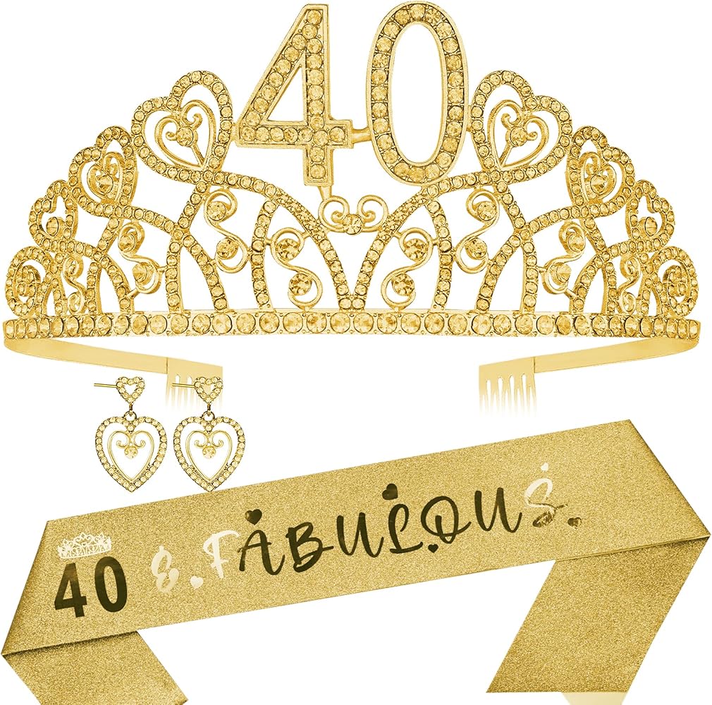 40th birthday tiara amazon