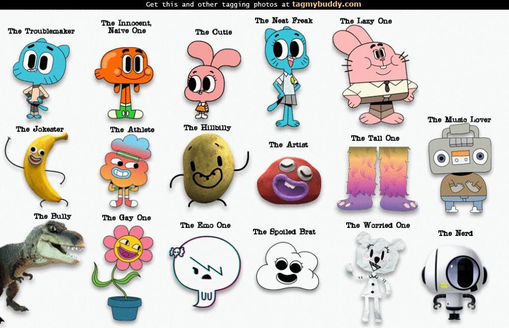 gumball cartoon characters