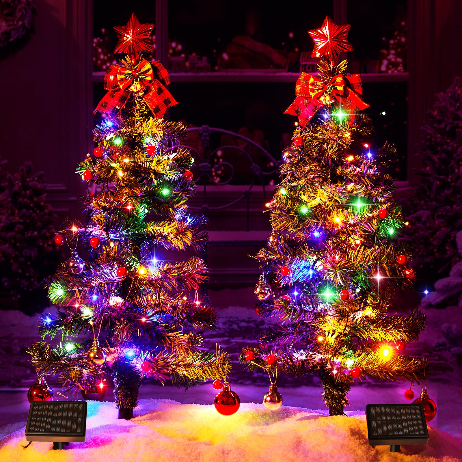 solar exterior christmas lights