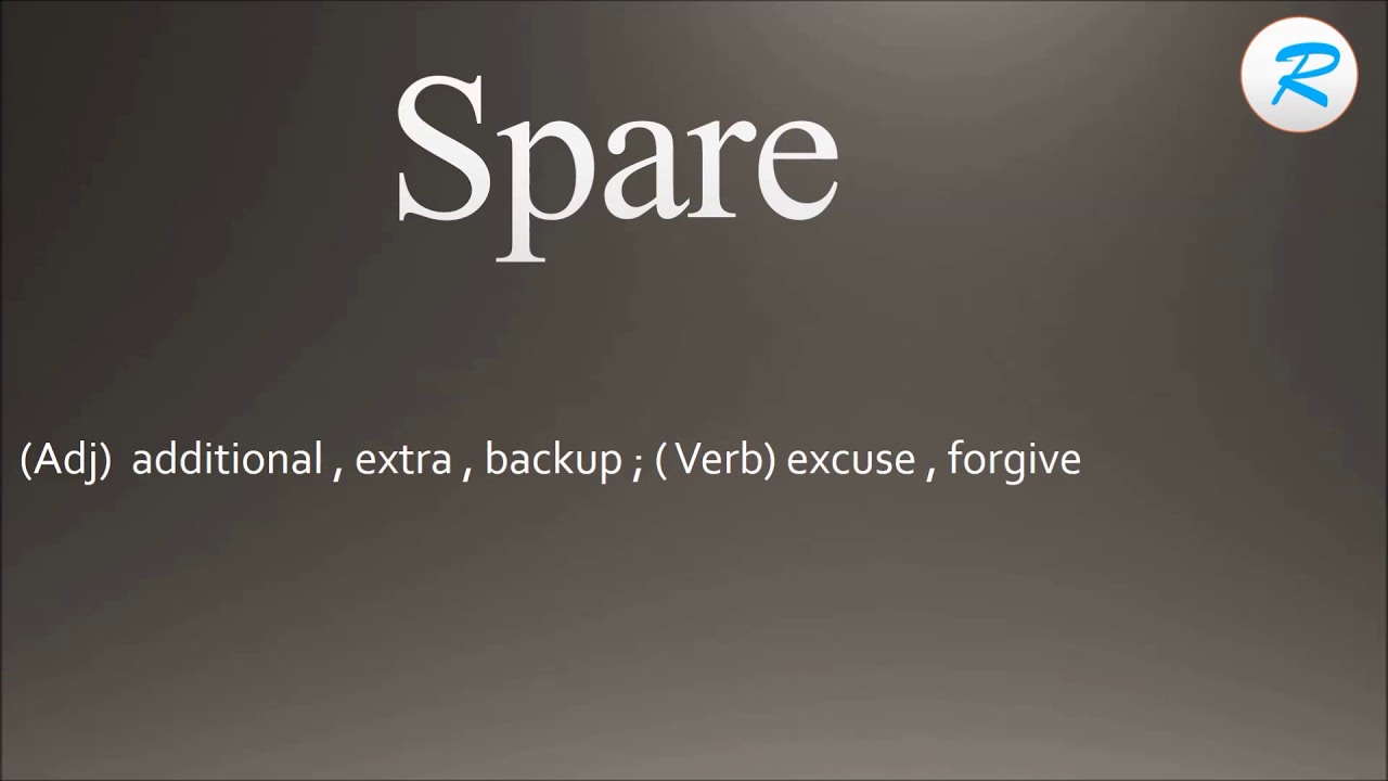 how to pronounce spare