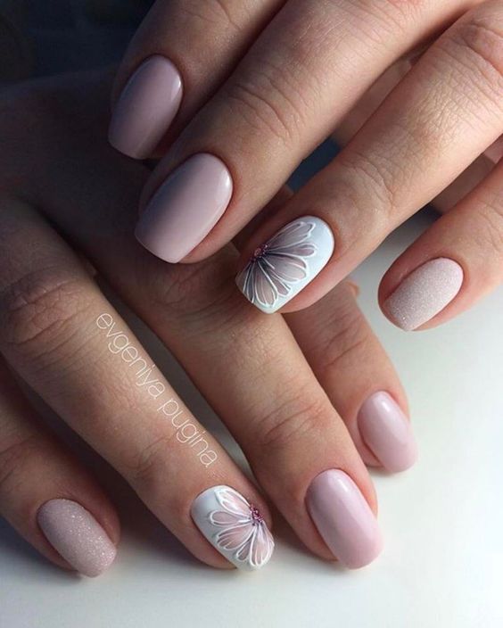 delicate nail art