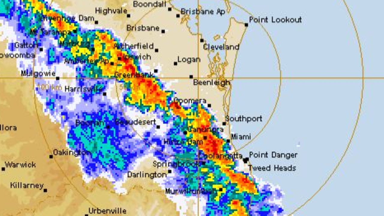 weather radar south east queensland