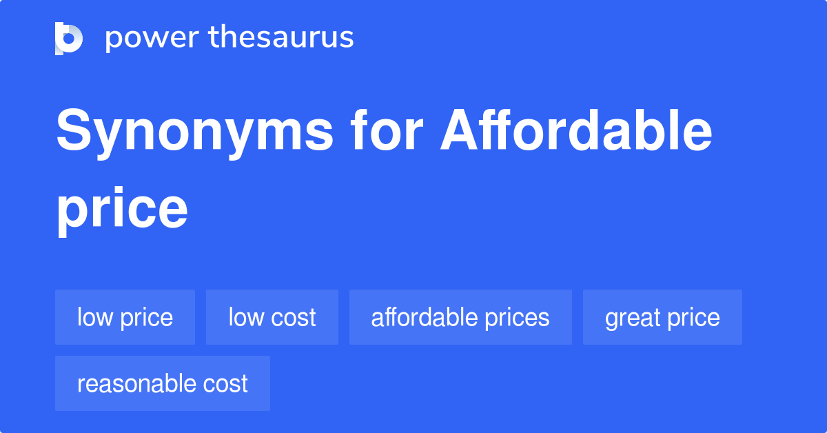 synonyms for affordability