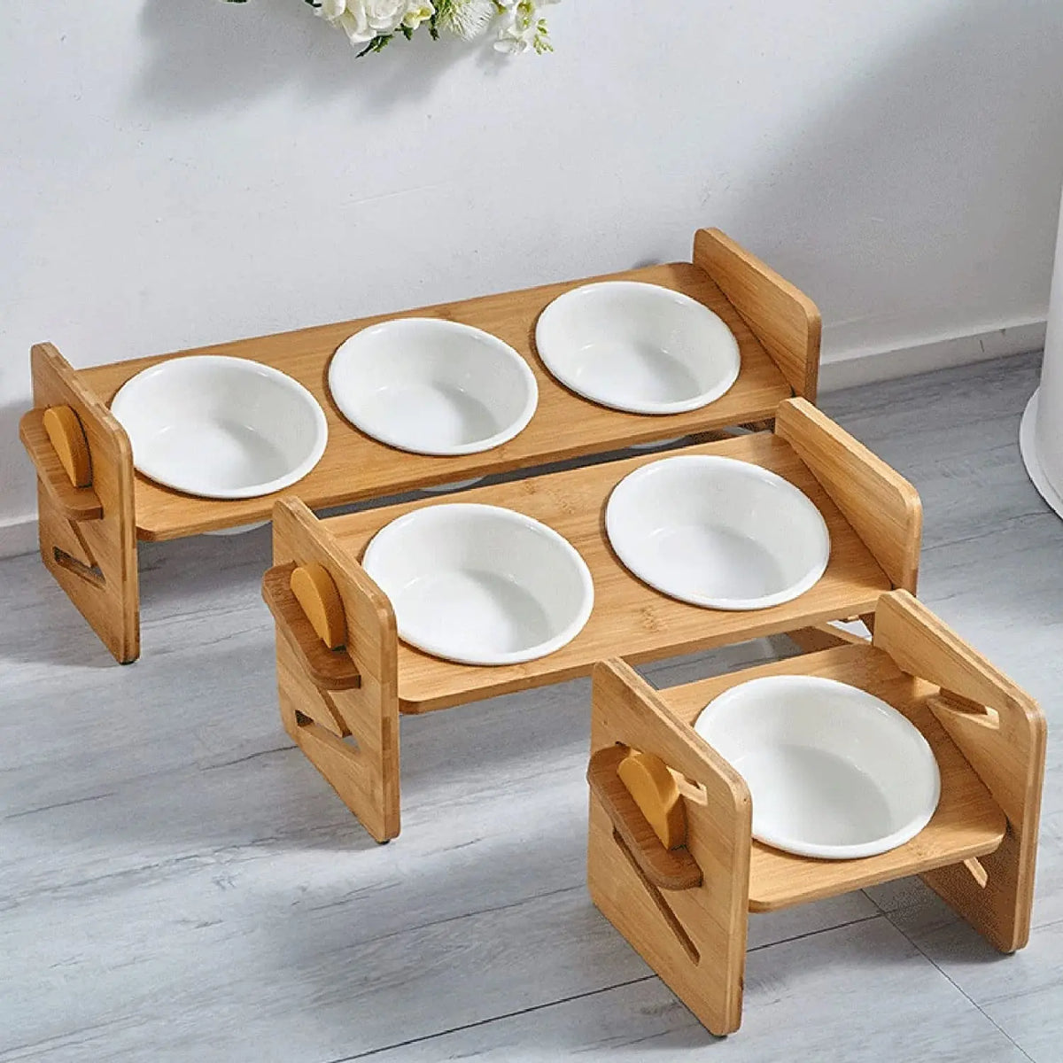 ceramic dog bowls with stand