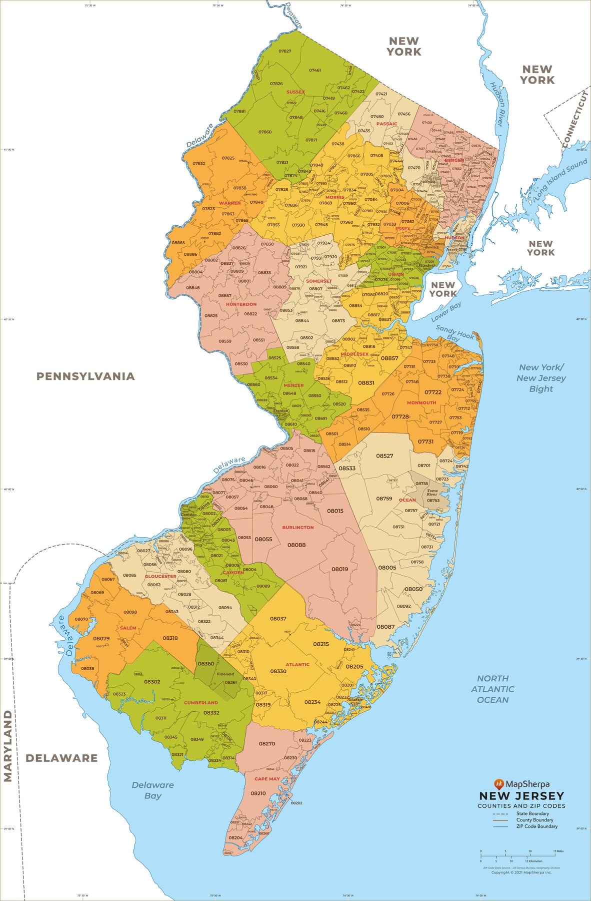 postal code of new jersey