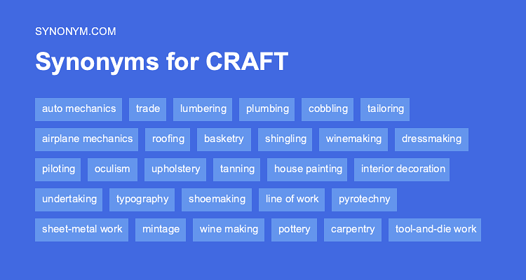 crafting synonym