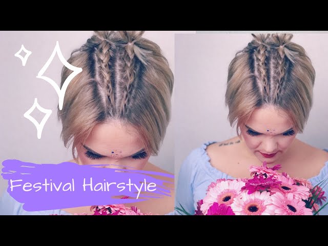 coachella hairstyle for short hair