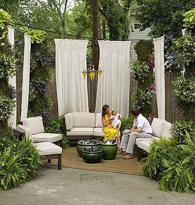 backyard privacy ideas on a budget