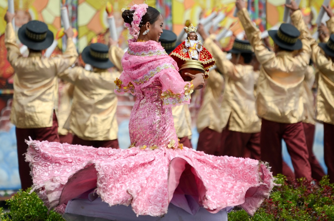 a colorful folk religious festival during holy week