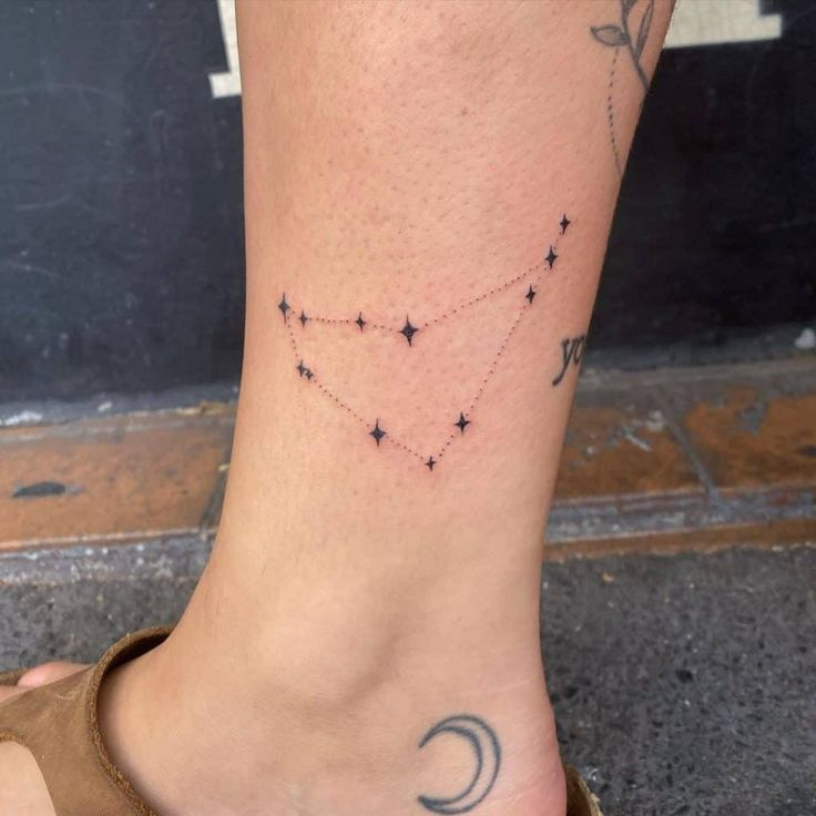 capricorn star constellation tattoo