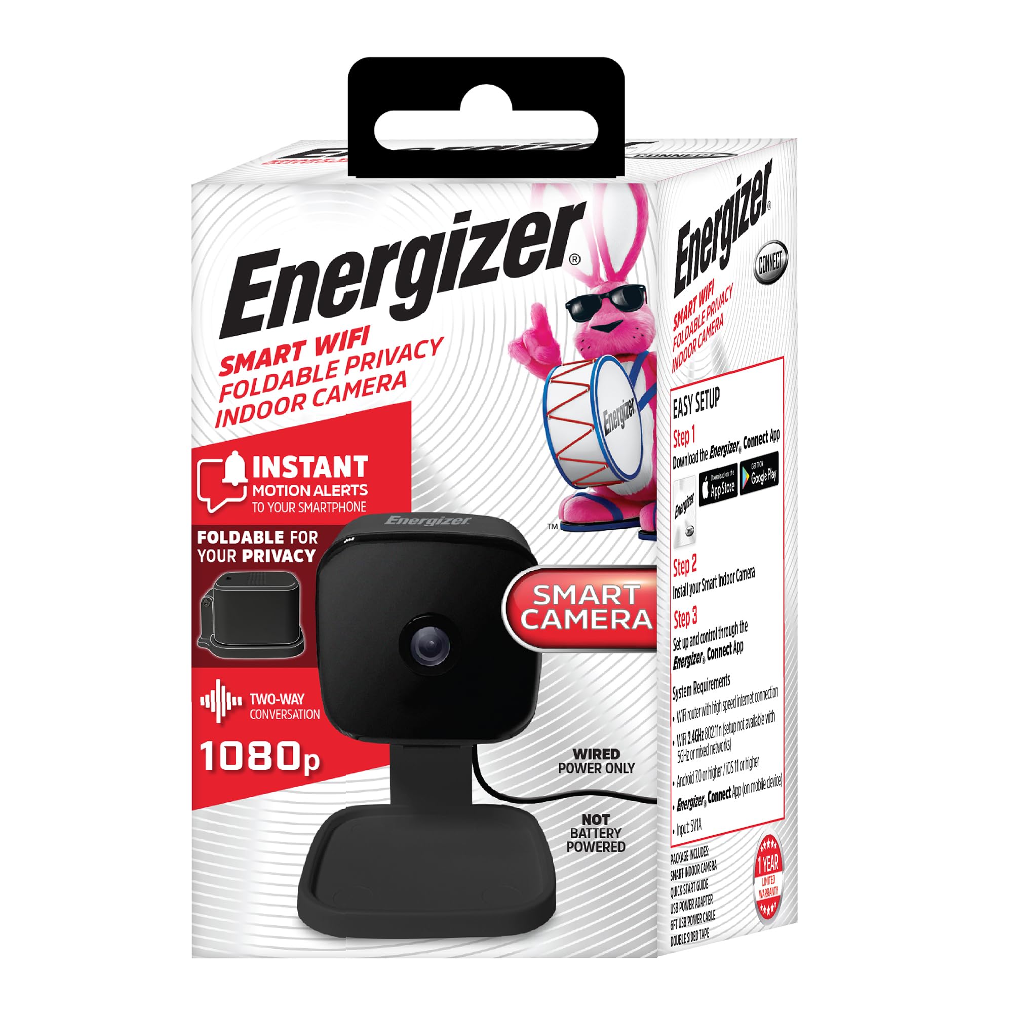 energizer smart wifi indoor camera