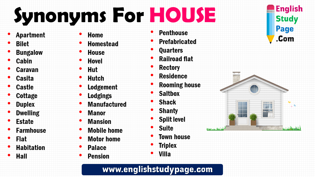 synonyms for house