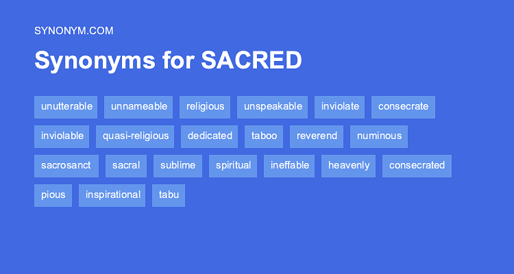 sacred synonyms