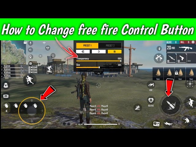 free fire button