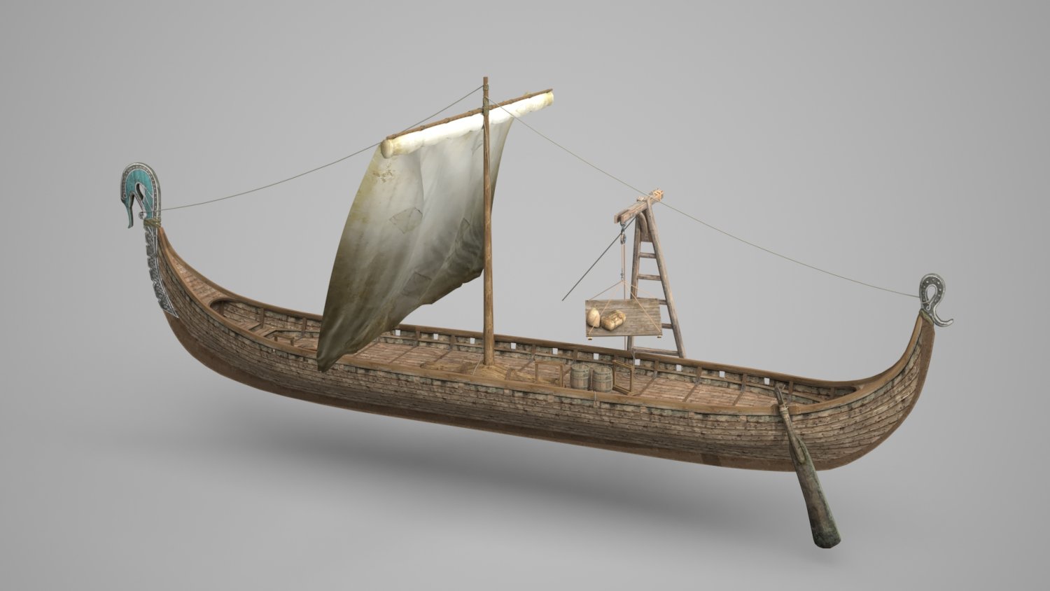 medieval ship 3d model