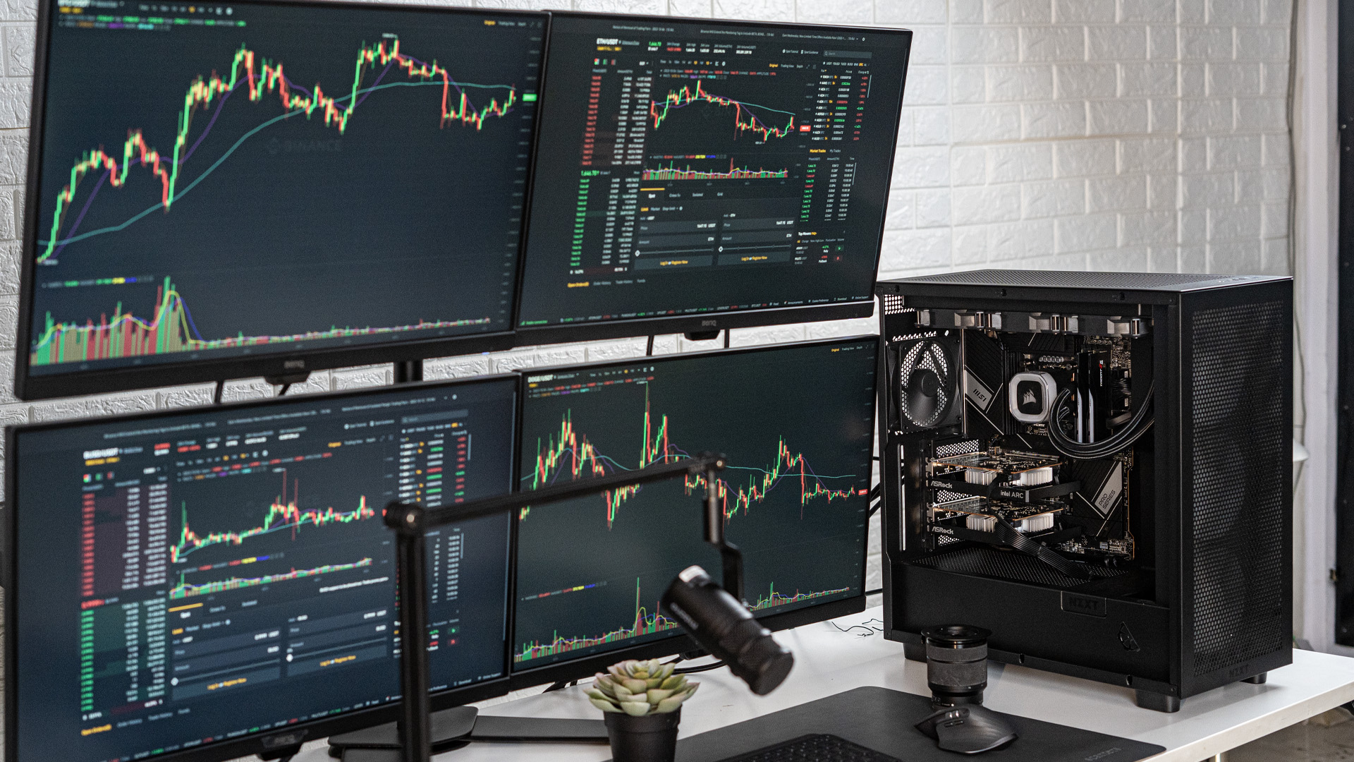 stock trading monitor setup