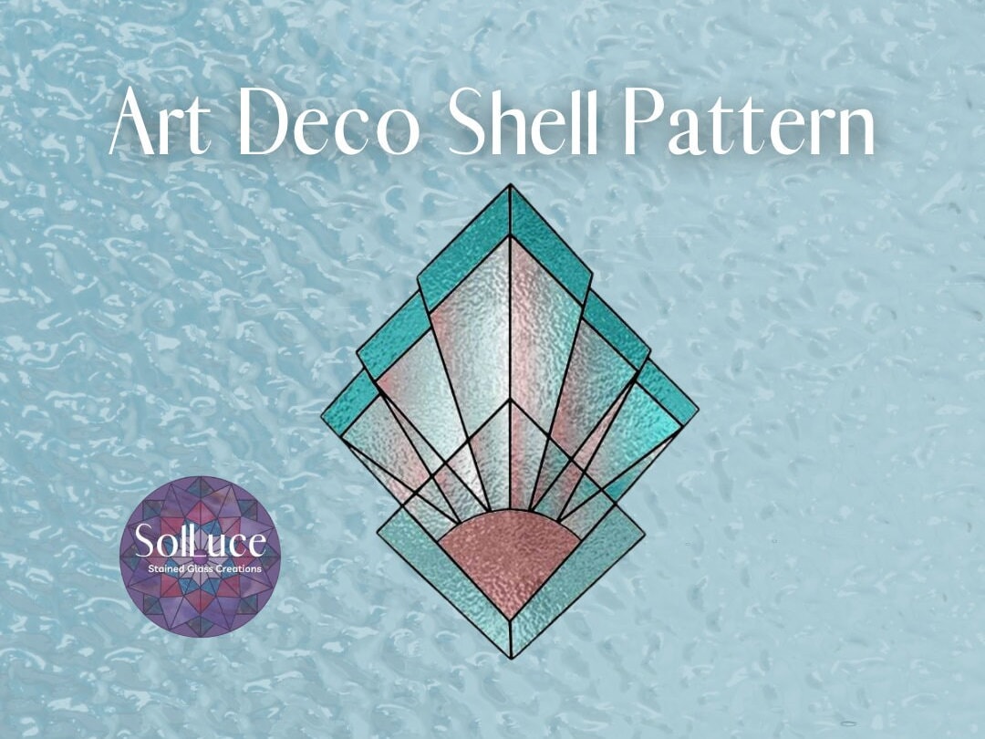 stained glass art deco patterns