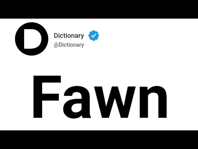 fawn dictionary