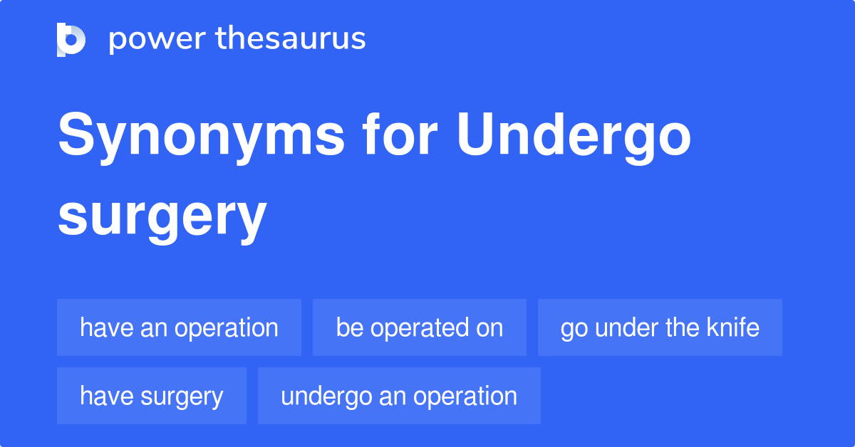 synonyms for undergo