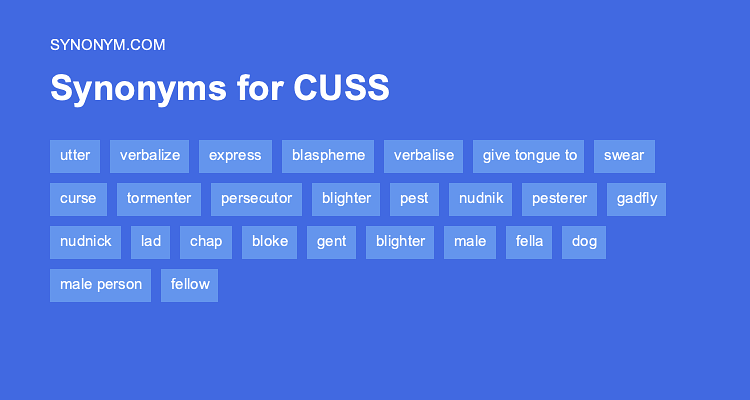 cuss synonym