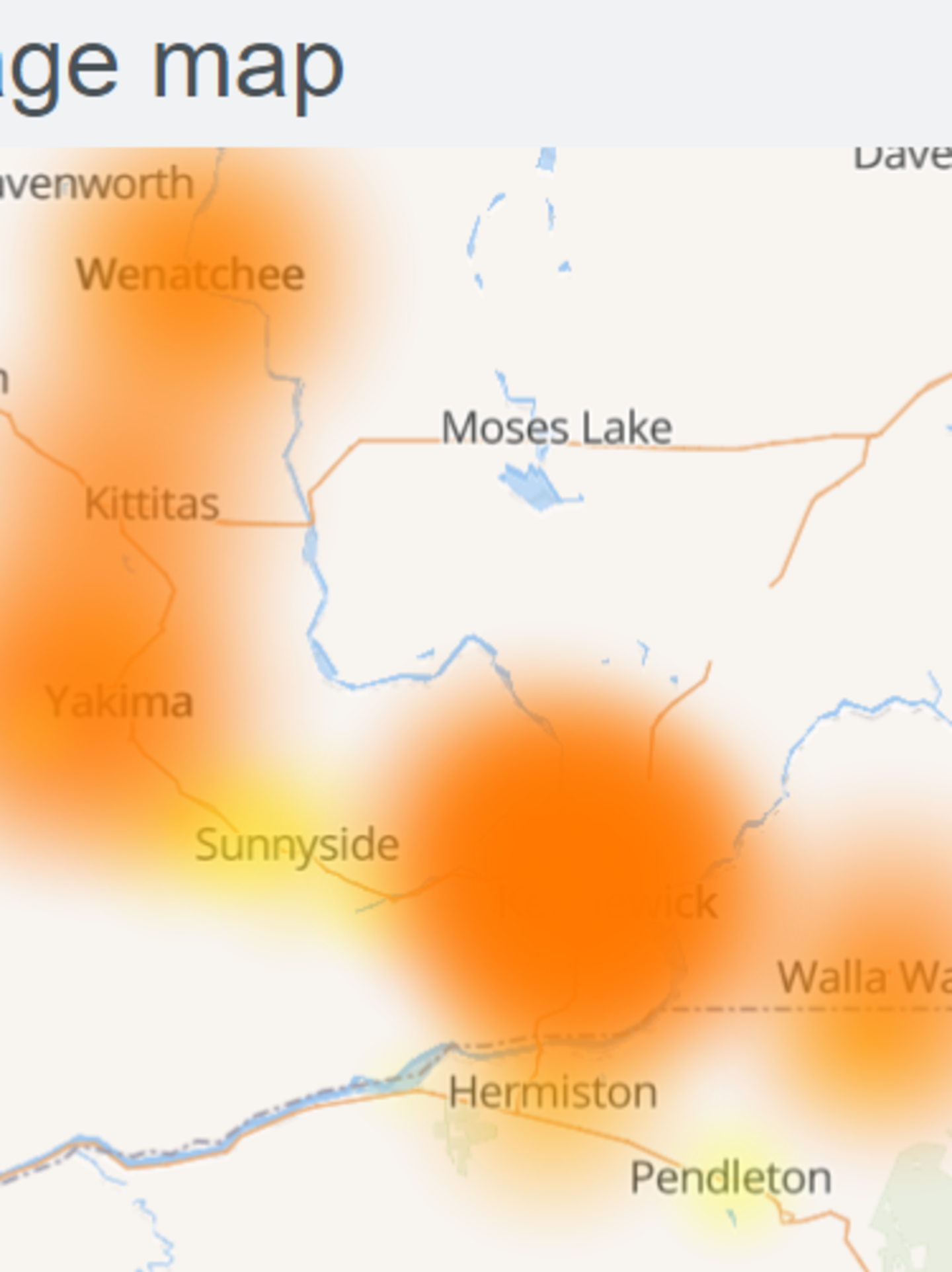 spectrum outage map yakima