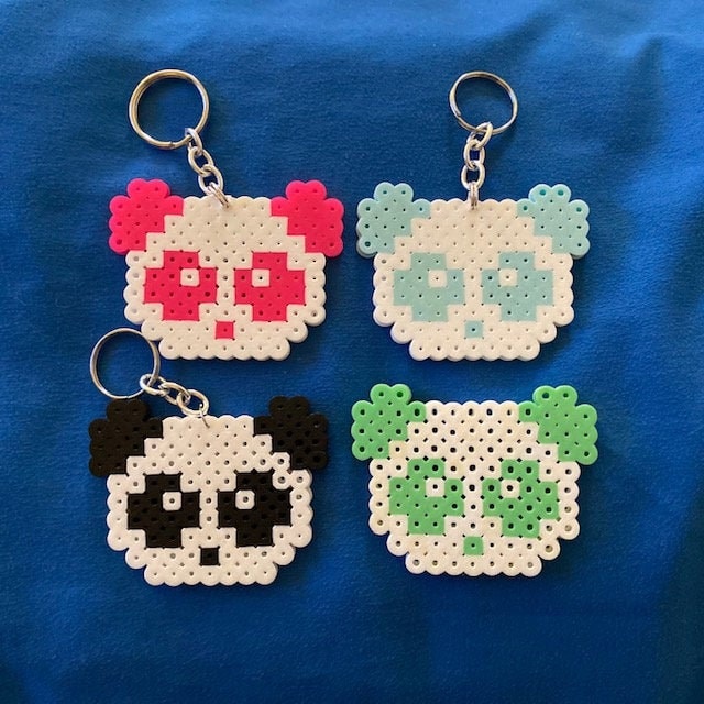 perler bead keychain