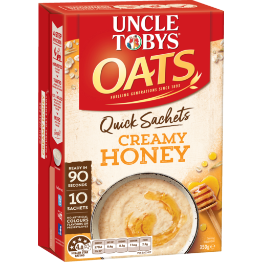 calories uncle tobys oats