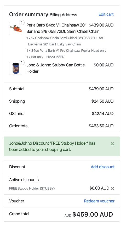 jono and johno discount code