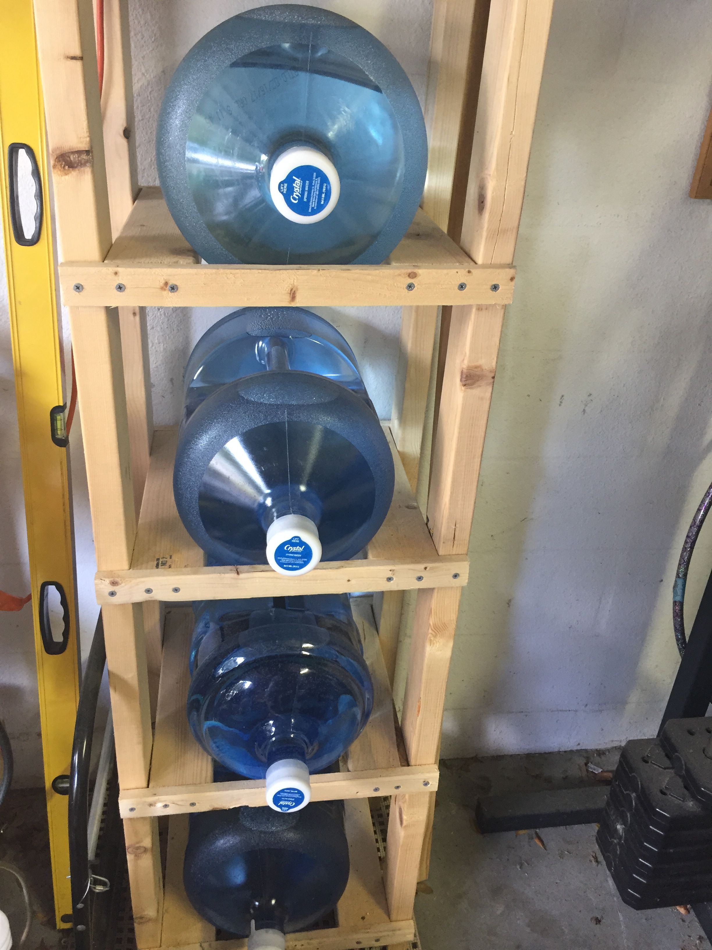 5 gallon water bottle storage rack