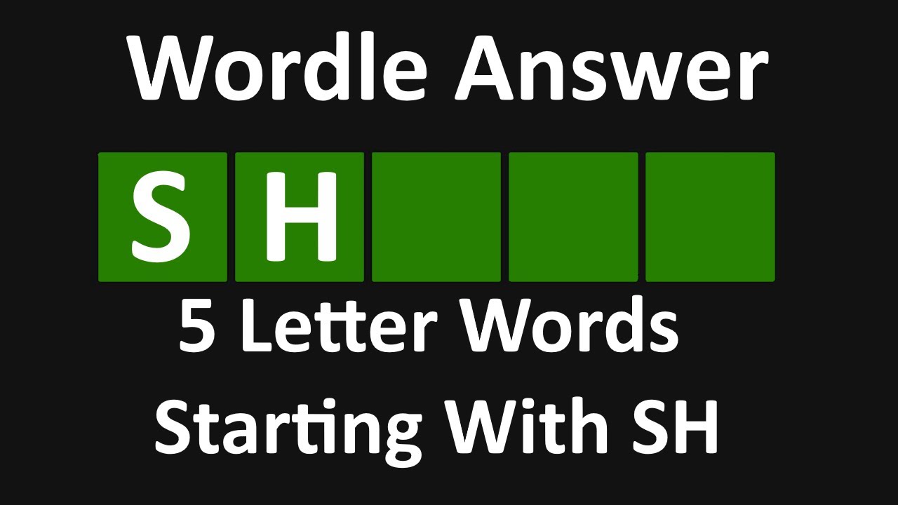 5 letter word starts with sh