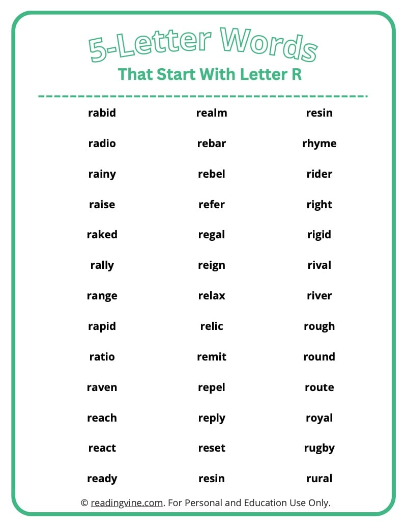 5 letter words starting with ri