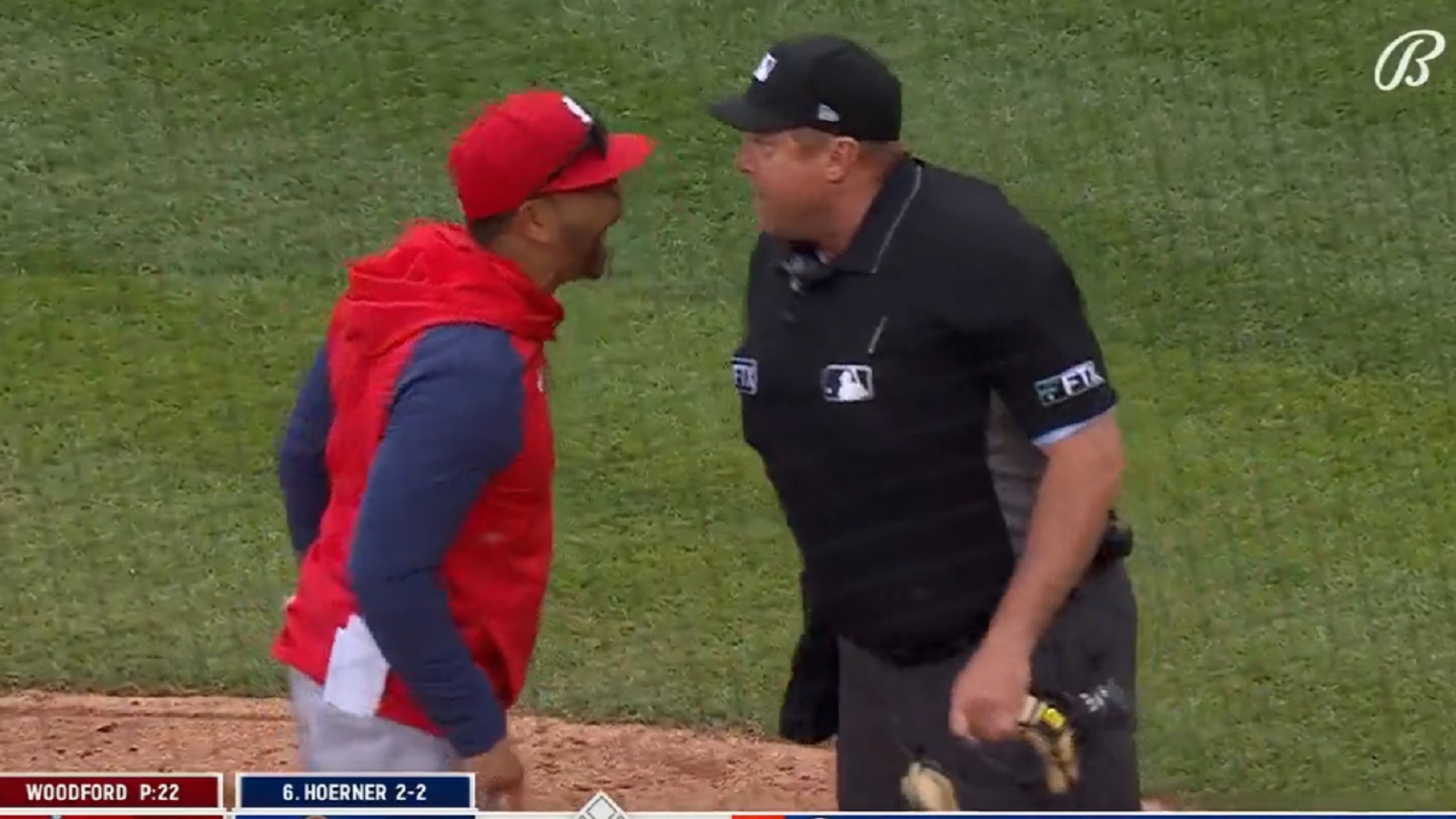 cardinals manager ejected today