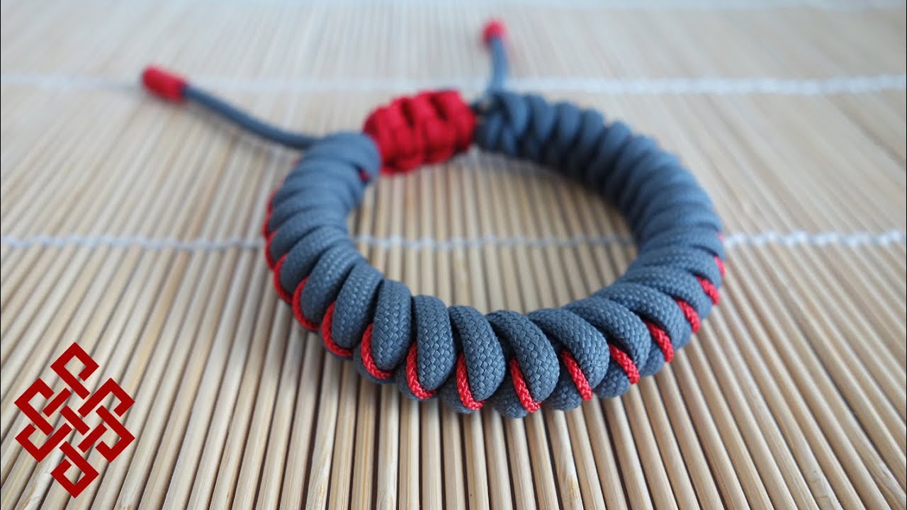 snake knot paracord bracelet