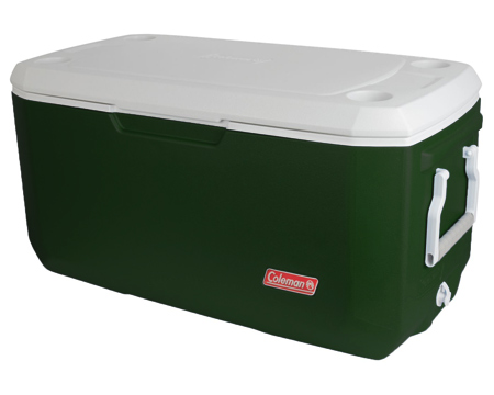 green coleman cooler