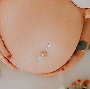 maternity belly button piercing