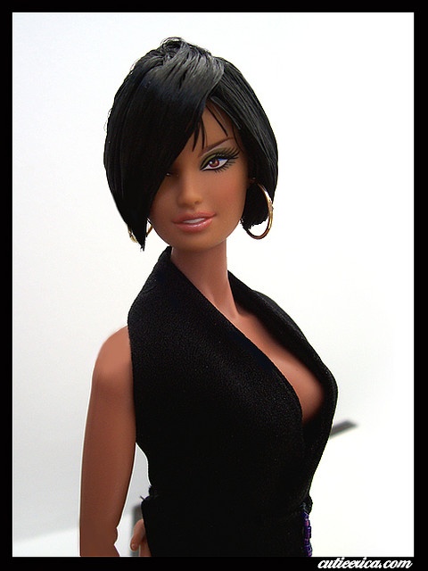 barbie with short black hair