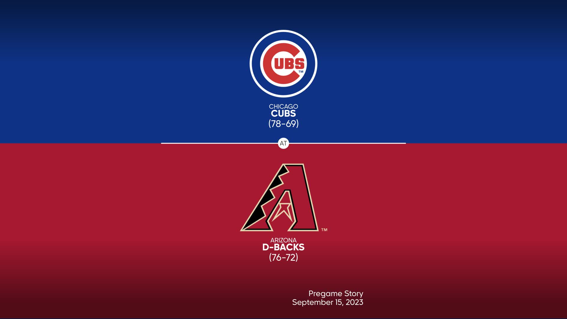 dbacks vs cubs