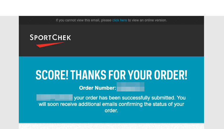 sportcheck order status