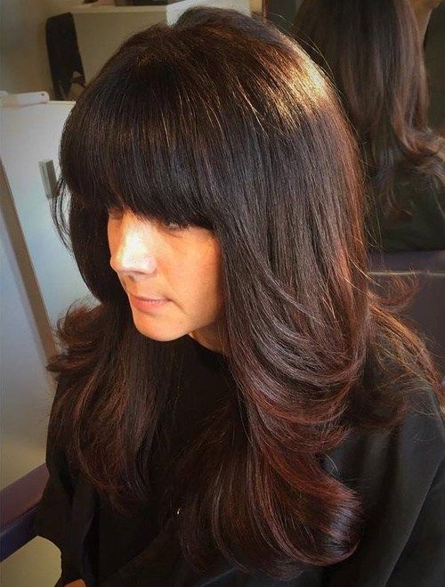 haircut with heavy bangs