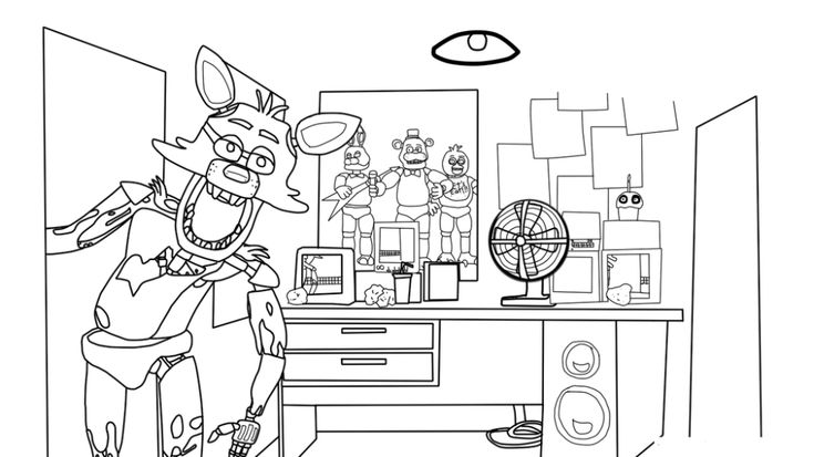 fnaf pictures to color