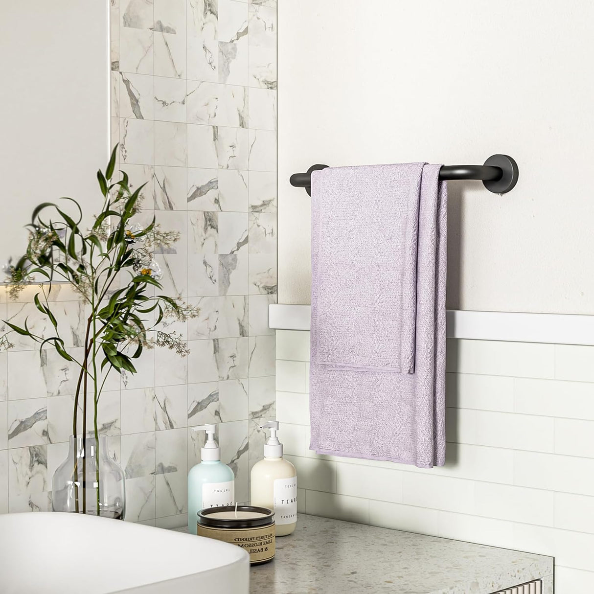 wall mounted hand towel holder