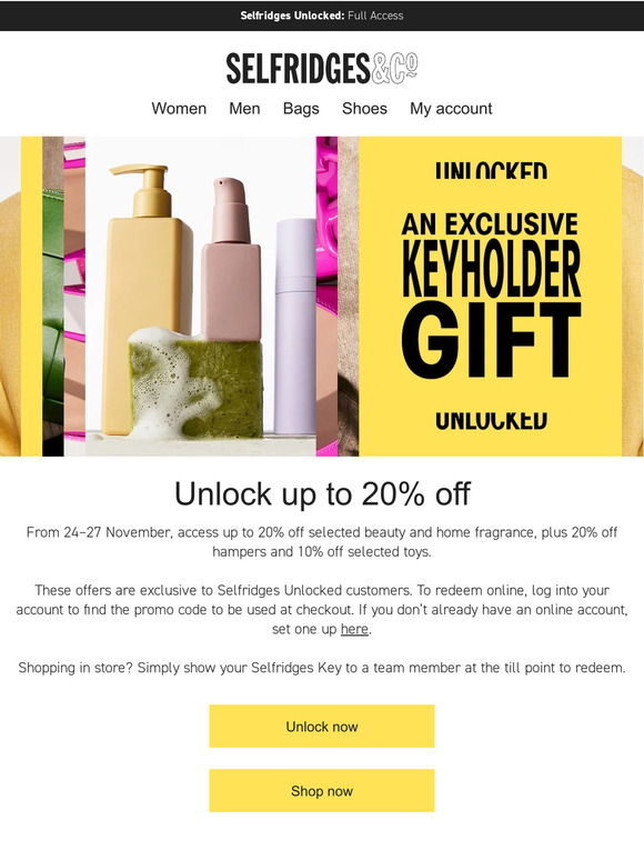 selfridges keyholder