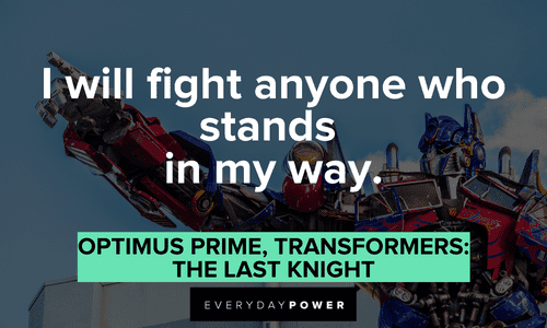 optimus prime phrases