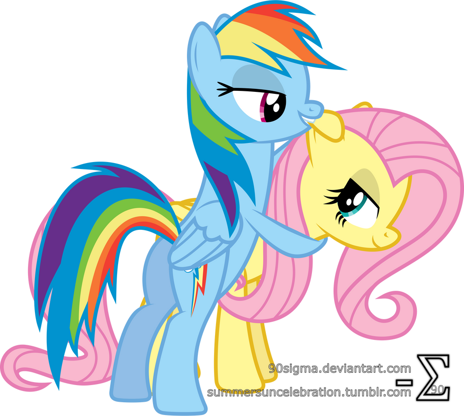 my little pony fluttershy x rainbow dash